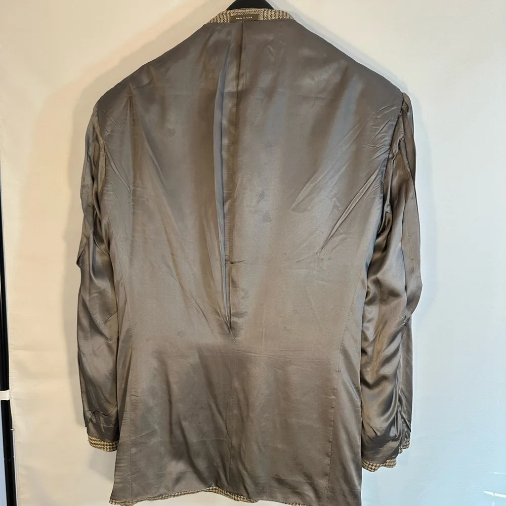 Calvin Klein Mens Size 41R 100% Linen Sports Coat Jacket Blazer Fully Lined USA